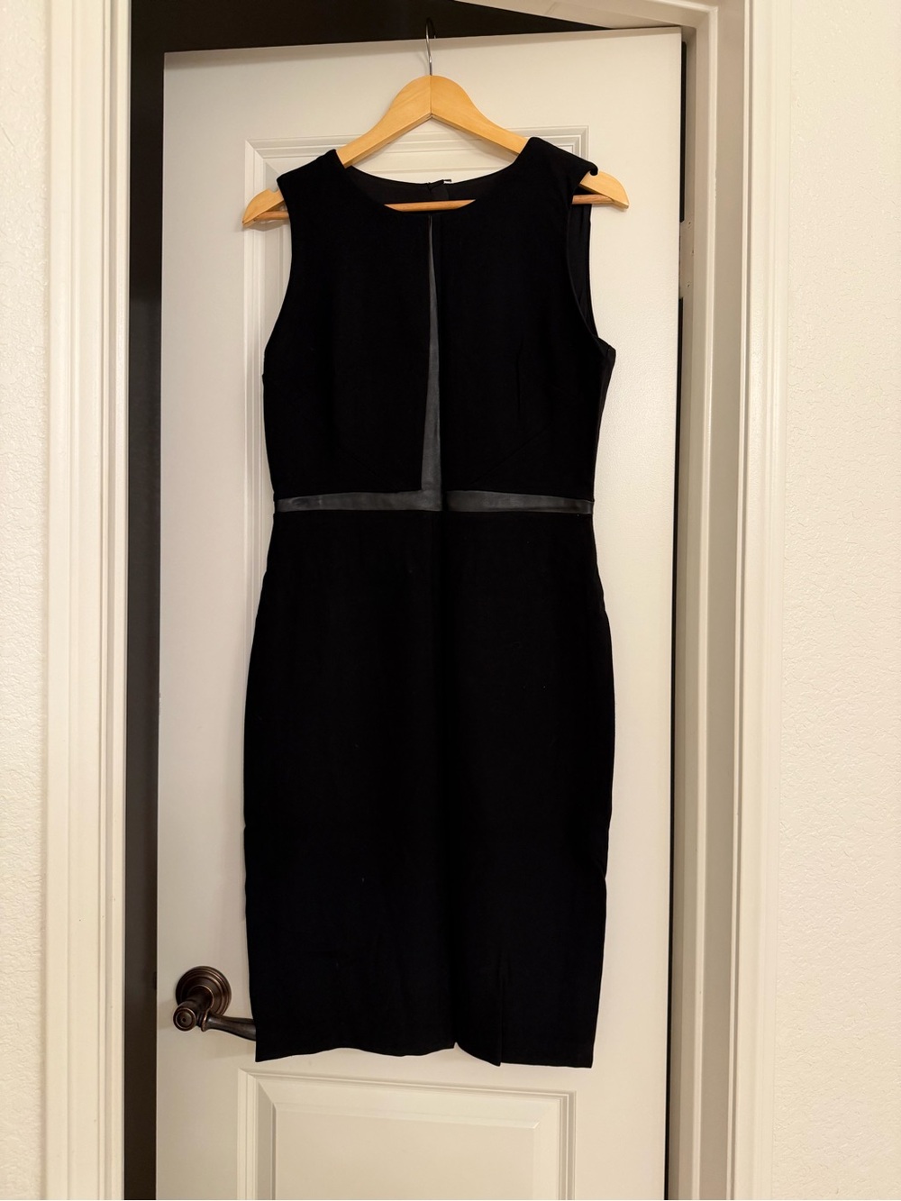 White House Black Market Black Sleeveless Sheath Dress